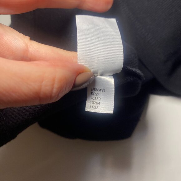 Loft Scoop Neck Sleeveless Black Tank Fitted Womens L Ribbed Knit Layering EUC - Picture 5 of 8